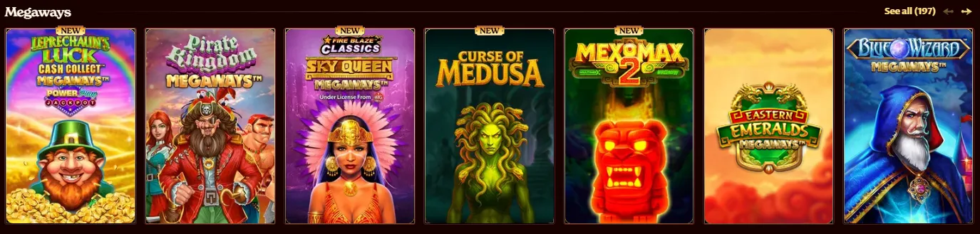 Casoola Casino Megaways games