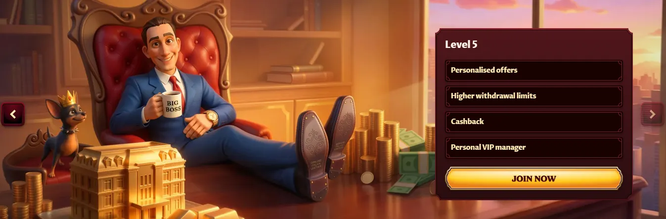 Casoola Casino VIP: Level 5 voordelen
