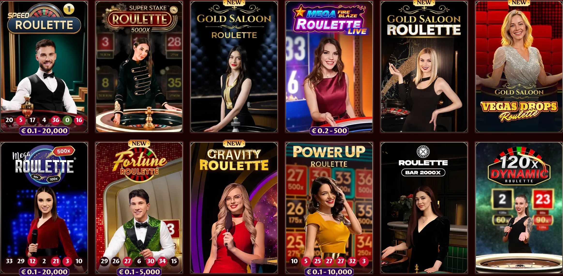 Casoola Casino Live Casino roulette varianten